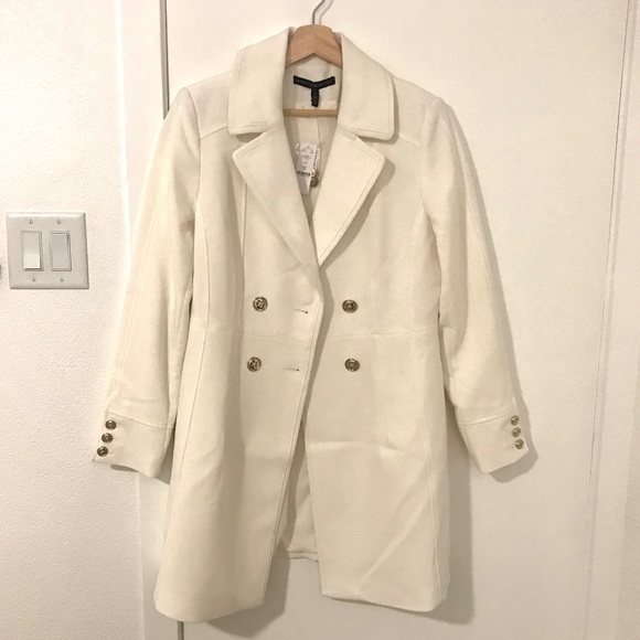 White House Black Market Jackets & Blazers - White House Black Market Coat - Cream - M